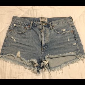 Agolde Parker Denim Shorts - Swapmeet color